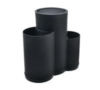 HAKIDZEL Support Couteaux Cuisine en Pp Noir Rangement Facile et Organiseur Pratique pour Ustensiles, pour Organiser Votre la Cuisine Quotidien