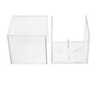 HAKIDZEL Support de Balles en Acrylique Transparent 8X8X8 CM pour Petites Balles de Tennis et Softball Usage Exposition et Rangement