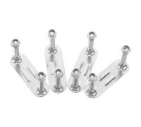 HAKIDZEL Support de Patin à roulettes en Acier Inoxydable 4 Pièces, Plaque de Base Double Rangée avec Absorption des Chocs, Compatible avec Patins à roulettes, Accessoires de Remplacement