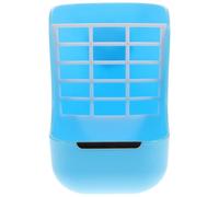 HAKIDZEL Support Mangeoire pour Lapin et Cochon D’Inde en Plastique Bleu, Râtelier à Nourriture Fixé la Cage, Accroche Herbe pour Petits Animaux, Gamelle Solide et Pratique pour Rongeurs
