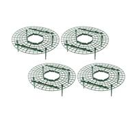 HAKIDZEL Support pour Plantes Grimpantes Vert en Plastique, Lot de 4 | Fraisier et Végétal, Structure Pratique pour Balcon et Jardin, Cadre D’escalade Simple