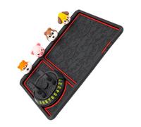 HAKIDZEL Support Téléphone Voiture Antidérapant Plaque Numéros 0-9, Noir | Tpu Caoutchouc ABS Pvc, Vue 360 Degrés, Console Centrale et Maison, Protège L’écran
