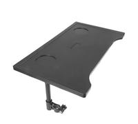 HAKIDZEL Table à Manger Portable pour Fauteuil Roulant Porte-Gobelet Intégré, Plateau Léger et Pliable Noir, Accessoire Pratique pour Repas et Loisirs des Personnes en Mobilité