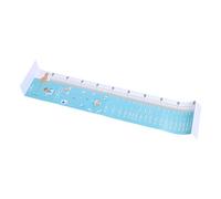 HAKIDZEL Tapis de Mesure de Croissance pour Bébé Garçon en Pvc Bleu avec Coussin Antidérapant Épais, Portable, Facile à Ranger, pour Cabinets Médicaux et Suivi à Domicile