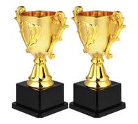 HAKIDZEL Trophée en Plastique Fleurs de Pivoine, Lot de 2, pour Garçon et Filles Réutilisable