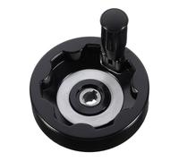 HAKIDZEL Volant de Manœuvre en Bakélite Noire Ronde Poignée Tournante Rotative, Isolant et Remplaçable, pour Machines-outils et Fraiseuses