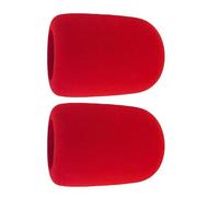 Hakimme Pare-vent élastique multifonction détachable Rouge | Housse de protection coupe-vent pour microphone pour concerts présentations vocales anti-poussière et lavable