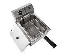 Hakka 13L Friteuse Électrique Professionnelle - 3000W, Acier Inoxydable, Grande Capacité, avec Panier - 220V pour Restaurants & Snacks
