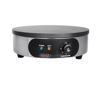 Hakka Crêpière Électrique 40cm, Crêpière Professionnelle avec Plaque de Cuisson en Fonte, Machine à Crêpes avec Étaloir pour La Maison, La Boulangerie, Les Restaurants et Les Cafés, 3000W