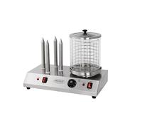 Hakka Machine à Hot-Dogs Professionnelle avec 4 Fentes Pour Toast, Cuiseur Vapeur électrique Pour Hot-Dogs et Chauffe-Pains, Pour Saucisses et Gressins, 220V/960W