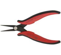 Hakko CHP PN-2007 Long-Nose Pliers, Flat Nose, Flat Outside Edge, Serrated Jaws, 32mm Jaw Length, 3mm Nose Width, 3mm Thick Steel by Hakko