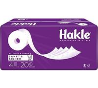 Hakle 872121 Papier hygiénique Hakle Doux & Sûr 4 plis, 20 rouleaux
