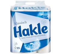 Hakle - Pack de papier-toilette 3 couches - Modèle « blanc classique »
