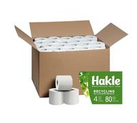 Hakle Papier toilette recyclé - 80 rouleaux, la propreté et le soin doux pour le bien-être