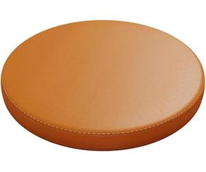 Haklein Coussin de siège en PU-cuir, rond, en mousse à mémoire de forme, antidérapant, doux, tapis de fenêtre, tapis Tatami, tabouret, coussin de siège pour salon, terrasse, jardin (Diamètre 35 cm