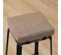 Haklein Coussin rehausseur épais avec boucle fixe - Mousse 50D haute densité - Coussin de chaise carré antidérapant et amovible - Lin - 30 x 30 x 8 cm