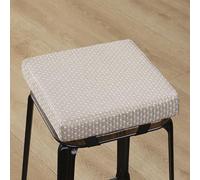 Haklein Coussin rehausseur épais avec boucle fixe - Mousse 50D haute densité - Housse de chaise antidérapante et amovible - Beige - 35 x 35 x 8 cm