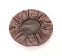 Haklein Housse de coussin ronde en paille tissée amovible avec base élastique - Grande taille - Pour tabouret de sol - Marron - Diamètre 45 cm, hauteur 20 cm