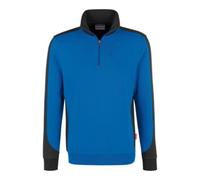 HAKRO Hakro Sweat-shirt Zip Contrast Performance, Royal, Taille unisexe: M Quantité:1
