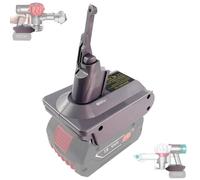 HAKSINKY - adaptateur de batterie BOS18V7V8, pour batterie Li-ion Bosch 18V BAT609 BAT618, conversion en pour aspirateurs Dyson série V7 V8 BOS18V7V8