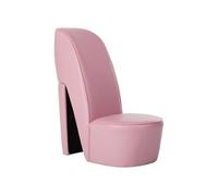 Hakstoel similicuir roze