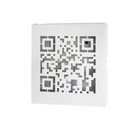 HAKU boîte à clés Blanc, métal - Dim.: L 22 cm x H 24 cm x P 5 cm, Style: Modern