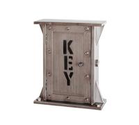HAKU boîte à clés Anthracite, métal - Dim.: L 26 cm x H 32 cm x P 10 cm, Style: Industrial