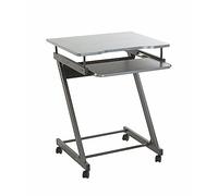 HAKU Chariot pour ordinateur Anthracite MDF/métal L 60 x H 75 x P 49 cm Style moderne