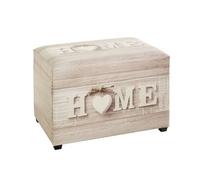 HAKU coffre de rangement motif, tissu synthétique aspect cuir, MDF - Dim.: L 58 cm x H 42 cm x P 39 cm, Style: Industrial