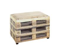 HAKU coffre de rangement motif, tissu synthétique aspect cuir, MDF - Dim.: L 58 cm x H 42 cm x P 39 cm, Style: Industrial