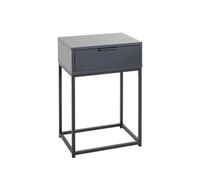 HAKU Console Anthracite, Noir, métal, Panneaux de Particules alvéolaires - Dim: L 60 cm x H 28 cm x P 28 cm, Style: Modern