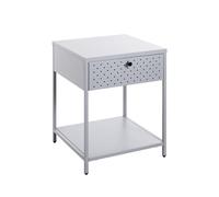 HAKU Console Gris, métal - Dim.: L 40 cm x H 53 cm x P 40 cm, Style: Modern