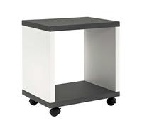 HAKU desserte Optique Granit, Blanc, MDF - Dim.: L 43 cm x H 48 cm x P 30 cm, Style: Modern