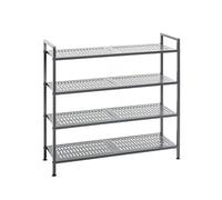 HAKU, Étagère Anthracite, métal - Dimensions : L 73 x H 72 x P 25 cm, Style : Moderne