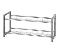 HAKU – Étagère à chaussures alu métal – L 80 × H 38 × P 30 cm – Style moderne