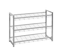 HAKU – étagère à chaussures alu métal L 80 × H 60 × P 30 cm style moderne