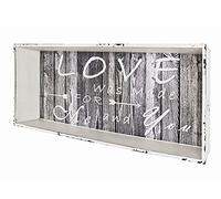 HAKU étagère Murale Motif, Vintage, MDF - Dim.: L 76 cm x H 30 cm x P 12 cm, Style: Industrial
