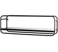 HAKU Étagère murale Victoire – métal noir – L 60 x H 20 x P 15 cm – Style moderne