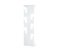 HAKU garderobe Murale Blanc, Acier - Dim.: L 15 cm x H 60 cm x P 8 cm, Style: Modern