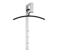HAKU Möbel garderobe Murale chromé, Blanc, métal - Dim.: L 4 cm x H 70 cm x P 20 cm, Style: Modern