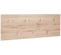 HAKU Möbel Garderobe murale chromée chêne San Remo MDF métal L80×H30×P6 cm Style moderne