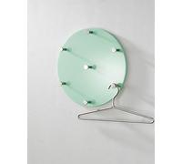 HAKU garderobe Murale chromé, Menthe, MDF, métal - Dim.: P 5 cm x Ø 35 cm, Style: Modern