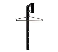 HAKU garderobe murale chromé, noir, métal - Dim.: L 4 cm x H 70 cm x P 20 cm, Style: Modern
