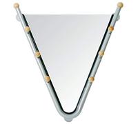 HAKU Miroir alu, métal, Miroir - Dim.: L 62 x H 67 x P 15 cm, Style: Modern