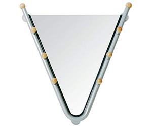 HAKU Miroir alu, métal, Miroir - Dim.: L 62 x H 67 x P 15 cm, Style: Modern