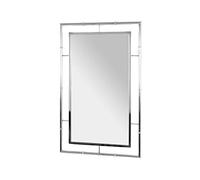 HAKU Miroir mural Cléo métal chromé 50 x 80 x 3 cm Argent Style moderne