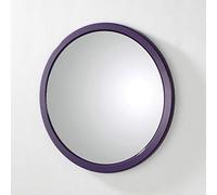 HAKU Möbel Miroir mural rond Jeanne – MDF, métal – Ø 38 cm P 2 cm – style moderne – Mûre