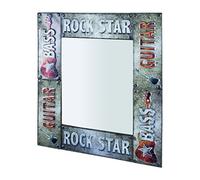 HAKU Miroir Vintage, métal - Dim.: L 64 cm x H 74 cm x P 3 cm, Style: Industrial