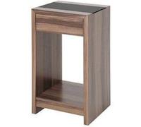 Accessoire de cuisine GENERIQUE Haku möbel 42512 console verre trempé noyer
