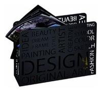 Haku möbel 44595 porte journaux métal noir 10 x 35 x 26 cm Noir G